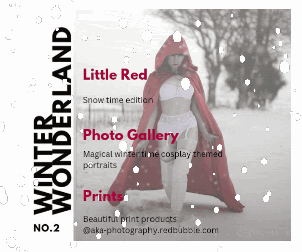 Little red cosplay snow