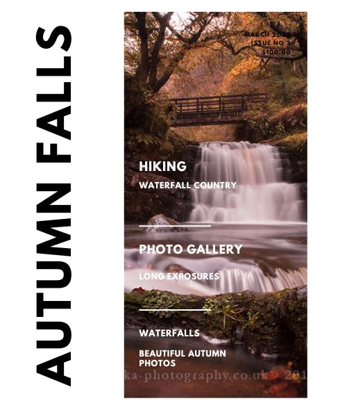 Autumn waterfall