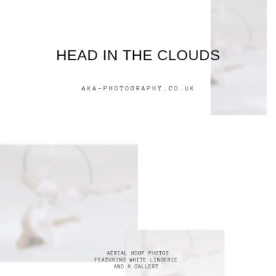 Aerial hoop white lingerie