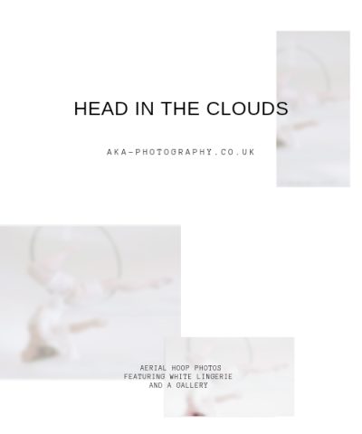 Aerial hoop white lingerie