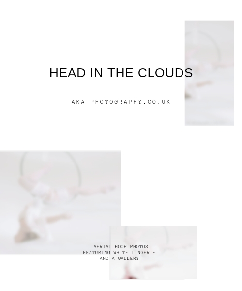Aerial hoop white lingerie