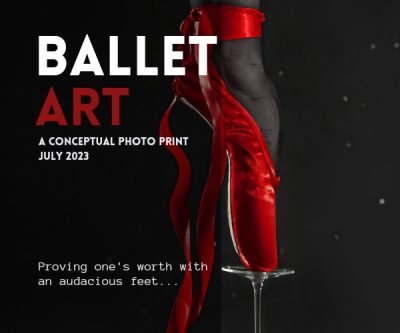 Red ballet shoe