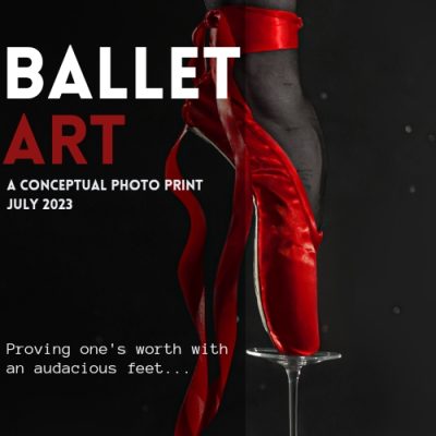 Red ballet shoe
