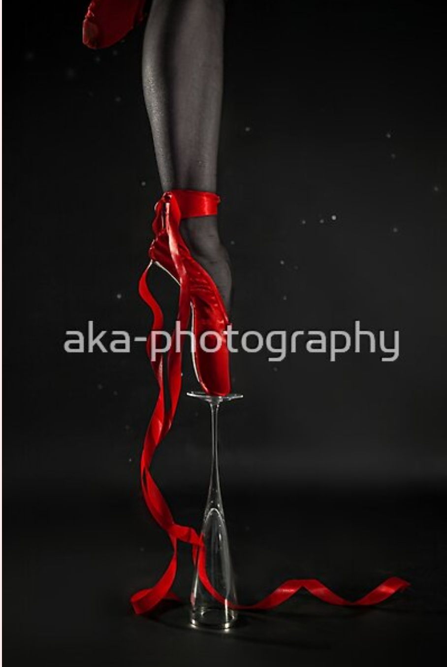 Red ballet art print