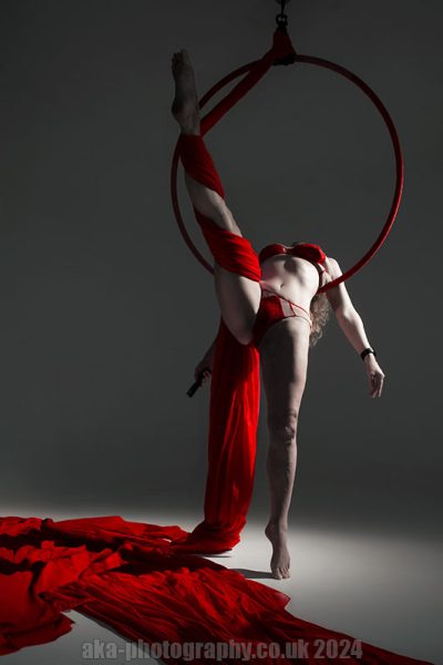 aerial hoop and aerial silks