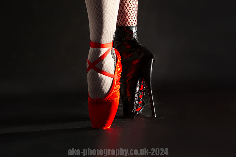 ballet shoe and ballet boot