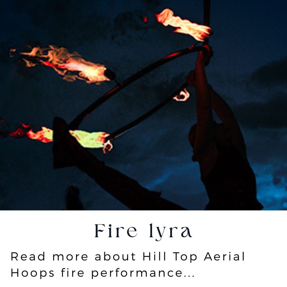 Fire lyra performer