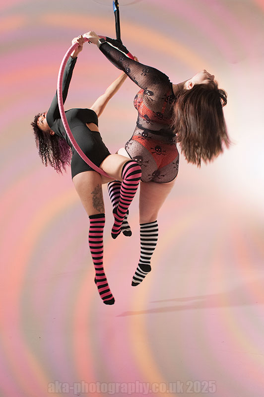 Aerial hoop duo