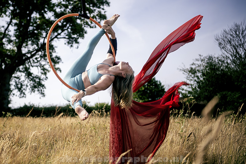Outdoor aerial hoop 